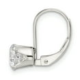 thumbnail image 2 of Sterling Silver 6.0 CZ Leverback Single Earring Sterling Silver Earrings, 2 of 2