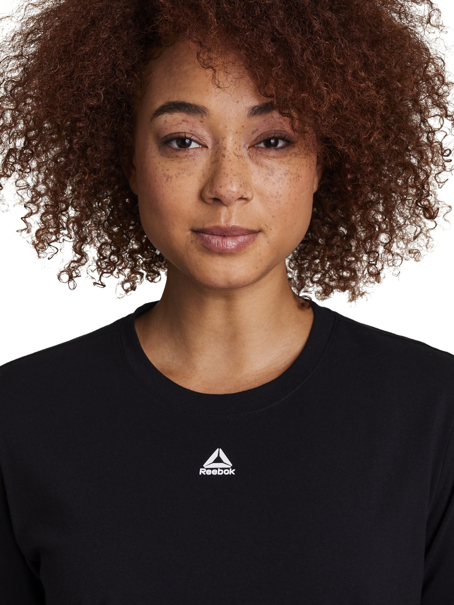 Reebok Women's Energy Short Sleeve Crew Neck Tee, Black photo 5