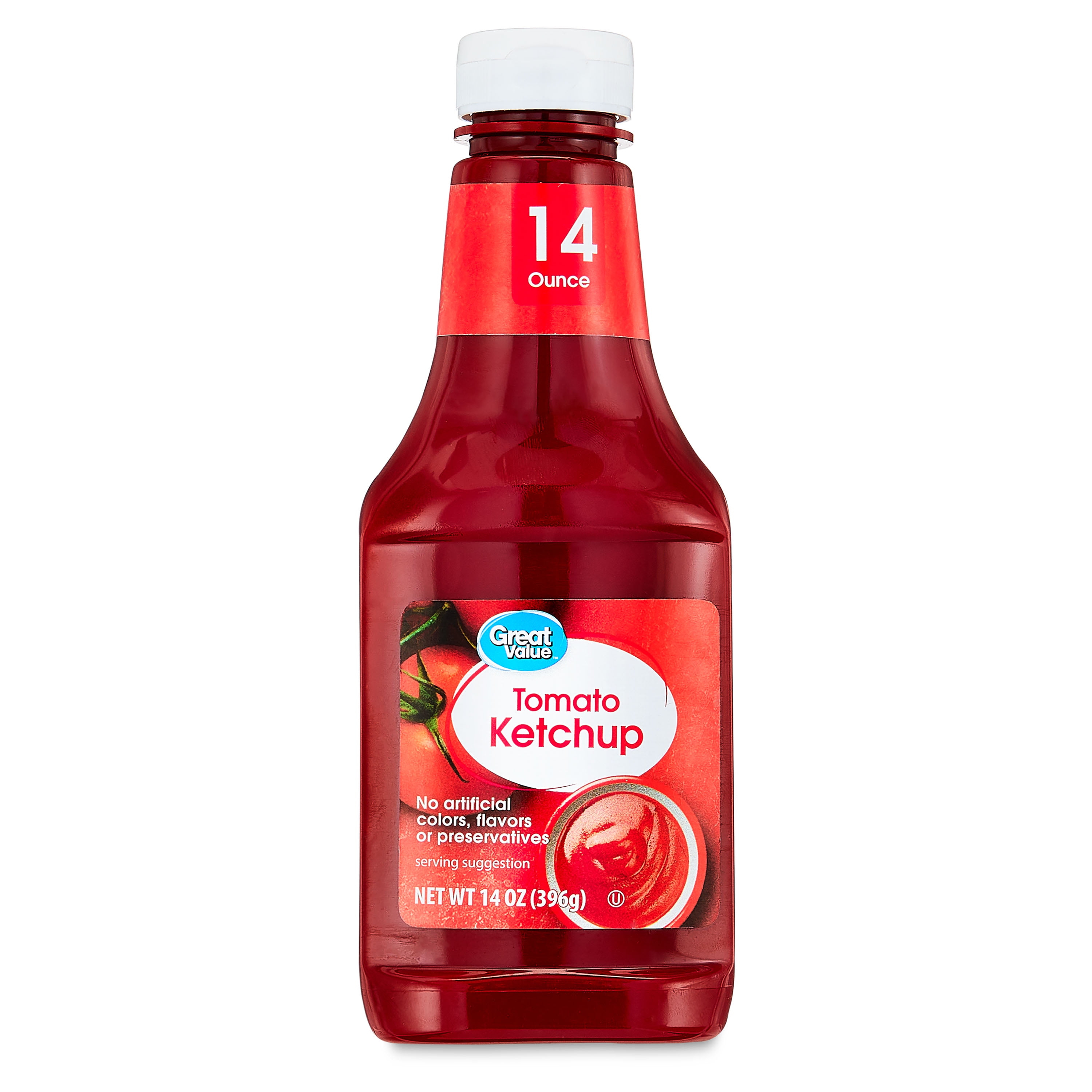 (24 pack) Great Value Tomato Ketchup, 14 oz