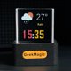 thumbnail image 2 of Crystal Cube Pantalla de Fotos Estación Meteorológica Inteligente de Escritorio Holográfica Reloj Digital con Álbum de Animaciones GIF, 2 of 5