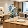 thumbnail image 6 of Phalaenopsis Orchid Artificial Potted Plant, Lifelike Faux Flower Arrangement, Home Office Decor, Indoor Tabletop Centerpiece, 6 of 8