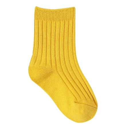 

ASEIDFNSA Socks With Grips Socks Non Slip Kids Children S Socks Candy Colored Double Needle Baby Mid Calf Socks Fashionable Children S Solid Color Socks