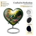 thumbnail image 3 of Heart Urns For Ashes Small - Hummingbird Keepsake For Ashes - Urn For Human Ashes Adult Men - Cremation Memorial - Humming Bird Heart Urn - Urns For Women Human Ashes (Size - 3inch, 2pcs), 3 of 5