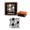 Brown, variant on Printtoo Card Making Floral Leaf Pattern Wooden Rubber Stamp Square Stamps-5 x 5 Inches