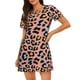 thumbnail image 1 of Fotbe Leopard Bata de Dormir para Mujer con Estampado, Camisón de Algodón de Manga Corta, Ropa de Dormir Casual, 1 of 6