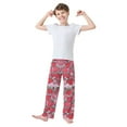 thumbnail image 2 of FORMRS Boys Pajama Pants with Pockets Size 6-8Y Kids Lounge Sleep Bottoms, Sweet Strawberry, 2 of 8