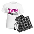 thumbnail image 4 of CafePress - Its A Twin Thing, You Wouldnt Understand Pajamas - Women's Short Sleeve Print T-Shirt and Pants Light Cotton Pajama Set, 4 of 7