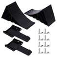 thumbnail image 2 of Cale de Roue, 2 Pcs Installation Facile Cale de Roue Noire Robuste pour Remorques de Voyage Voiture RV Camion ATV, 2 of 7