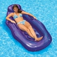 thumbnail image 2 of Swim Central Inflatable Purple Riviera Wet or Dry Swimming Pool Sun Lounge, 76-Inch, 2 of 2