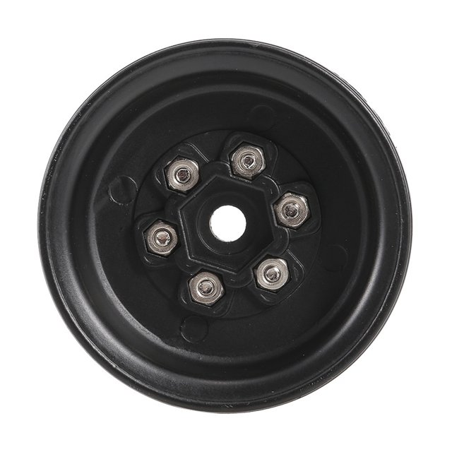 AUSTAR AX-617 4pcs Llantas para 1/10 RC D90 SCX10 CC01 RC Car (Negro) Ehuebsd libre de BPA