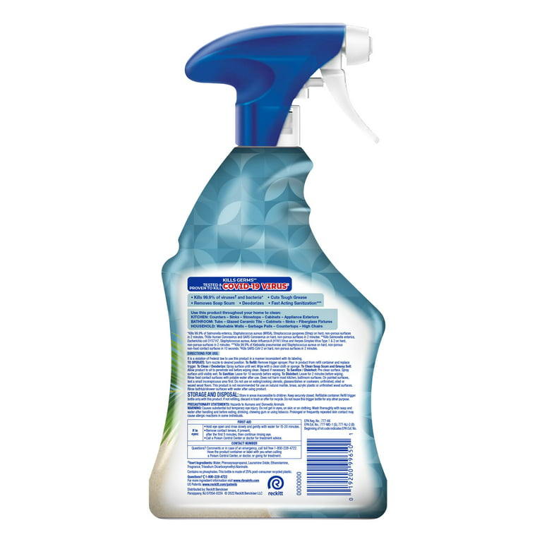 Lysol Complete Clean Bathroom Cleaner, Island Breeze - 32 fl oz spray bottle