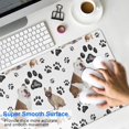 thumbnail image 4 of Long Mouse Pads for Desk,Bulldog Dog and Footprints Desk Mats on Top Of Desks, Desk Mouse Pad Extra Large with 3mm Non-Slip Base and Stitched Edge for Gaming,Office,Work,Home 35.4"x15.7", 4 of 6