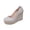 Exquisite Shoes - Silver, variant on Wedge Heels for Women Closed Toe High Elevated Pumps Glitter Sparkly Slip On Dress Shoes for Evening Party Wedding Prom Elegant Formal Footwear
