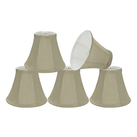 Aspen Creative Corporation 6'' Fabric Bell Candelabra Shade (Set of 5)