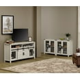 thumbnail image 2 of WAMPAT 2 in 1 TV Stand set for ups to 100 inch TV,Farmhouse Entertainment Center with Sliding Barn Door,Media TV Console Table with Adjustable Shelf for Living Room Bedroom，Antique White, 2 of 6