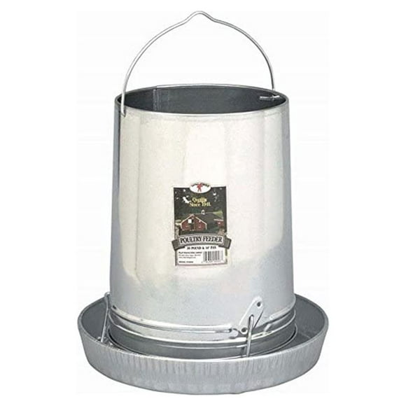 Little Giant 30-Pound Floor Space Saving Hanging Metal Poultry Feeder