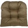 thumbnail image 3 of Klear Vu Gripper Overstuffed Universal Non-Slip Dining Chair Cushions for Kitchen Decor or Office Use, U-Shaped Skid-Proof Seat Pad, 17x17 Inches, 2 Count, Gold, 3 of 6