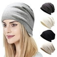 thumbnail image 2 of Winter Hat Soft Ear Protection Keep Warm Solid Color Men Women Fashion Bonnet Cap Daily Wear for Everyday Life, 2 of 10