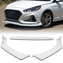 Stay Tuned Performance For 2018-2019 Hyundai Sonata Painted White Front Bumper Body Kit Spoiler Lip 3PC