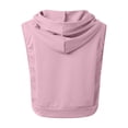 thumbnail image 7 of Sleeveless Hoodie for Women 2026 Trendy Casual Plain Hooded Sweatshirt Womens Pullover Top Spring Summer Outfits, 7 of 7