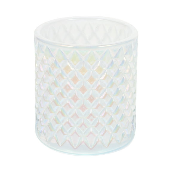 YuYiSan Exquisite Candle Cup Embossed Banquet Glass Candlestick Candlelight Dinner Tool