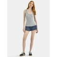 thumbnail image 2 of No Boundaries Denim Mom Shorts, 2.25'' Inseam, Women's, 2 of 5