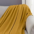 thumbnail image 4 of Chezmoi Collection 100% Cotton 4 Layer Muslin Blanket, Twin Size, Lightweight Breathable Pre-Washed Throw, Soft All Season Blanket for Bed Sofa Couch, Mustard Yellow, 4 of 9