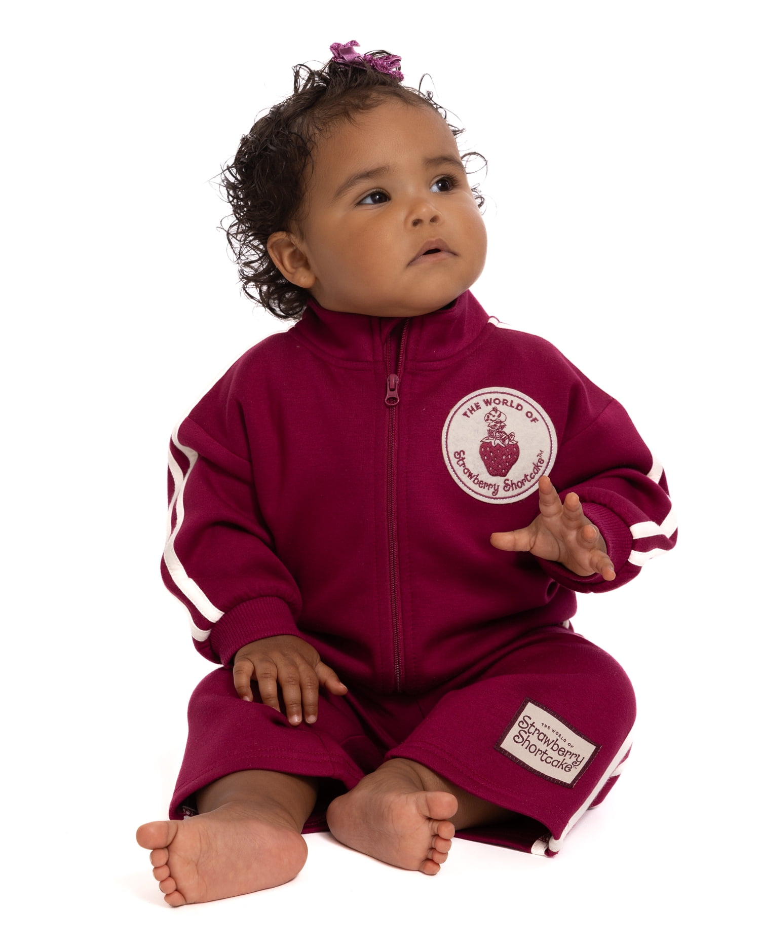 Strawberry Shortcake Baby Girls Full Zip Tracksuit, 2-Piece, Sizes 0/3M-24M