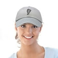 thumbnail image 5 of DALIX Unstoppable Like A Tornado Hat Womens Embroidered Baseball Cap in Gray, 5 of 5
