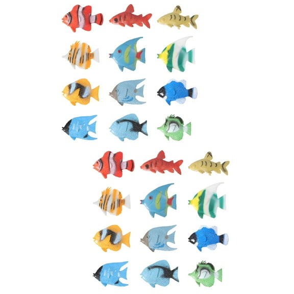 BESTSKY Set of 2 Models Craft Figurines Artificial Fish Tank with Moving Fish Fake Fish Educational Toys Child