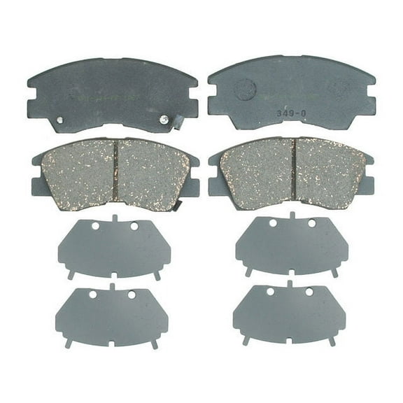 Front Brake Pad Set - Compatible with 1987 - 1993 Dodge Ram 50 1988 1989 1990 1991 1992