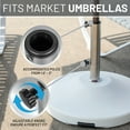 thumbnail image 7 of US Weight Fillable Heavy Duty Free Standing Umbrella Base - White, 7 of 7