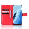 thumbnail image 2 of Funda tipo libro para OPPO Reno 7 4G, cartera todo‑en‑uno, funda multifuncional con tarjetero y correa de muñeca desmontable, 2 of 5