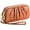 Brown, variant on Genuine Leather Women's Wallets, Multi Functional Double Zipper Pleated Coin Purse, Ladies Purse Cell Phone Handbag-Brown