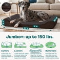 thumbnail image 4 of FurHaven | Orthopedic Ultra Plush Luxe Lounger Pet Bed for Dogs & Cats, Chocolate, Jumbo Plus, 4 of 10