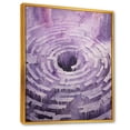 thumbnail image 2 of Designart "Dreaming In A Lyrical Purple Dream" Abstract Spirals Floater Framed Wall Art Prints, 2 of 5