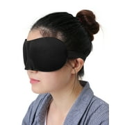 3D Sleeping Eye Mask Soft Padded Eyeshade Cover Travel Eye Mask Black