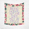 thumbnail image 2 of CADecor Camo Being Happy Never Goes Out of Style Tapestry Wall Hanging Dorm Art 51x60 inchesches, 2 of 2