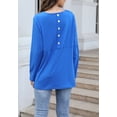 thumbnail image 6 of Button Down Back Sweater Blue X-Large, 6 of 6