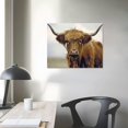 thumbnail image 4 of Orinice Nature Highland Cow Scotland Farm Unframed Wall Art Print Poster Home Decor Premium 20x16in, 4 of 6