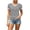 Black, variant on Women'S Striped Short Sleeve Shirts Summer Comfy Casual V-Neck Basic T-Shirt Loose Fit Lightweight Daily Wear Tops Brown