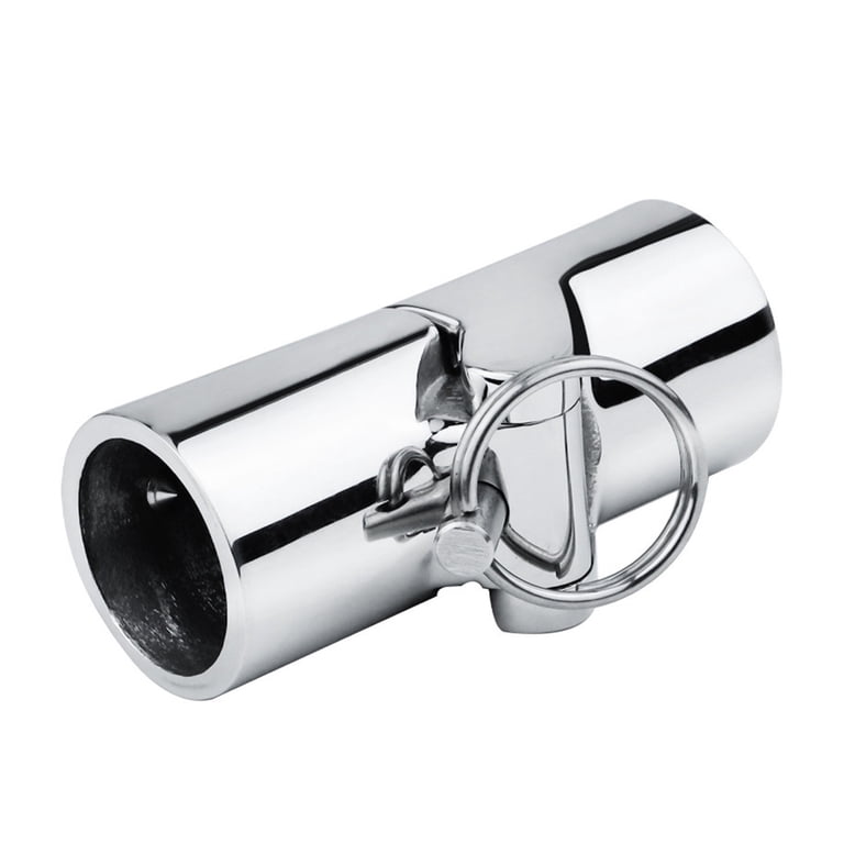 Stainless Steel Swivel Pipe Connector - 25mm OD, Folding Tube Fitting For Boat Rails & Bimini Tops
