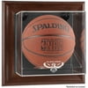Atlanta Hawks Brown Framed Wall-Mountable Team Logo Basketball Display Case