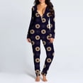 thumbnail image 3 of Vantage-Pijama con estampado navideño para mujer, ropa de dormir cálida de manga larga con trasero abierto, para sexo, 2023, 3 of 4