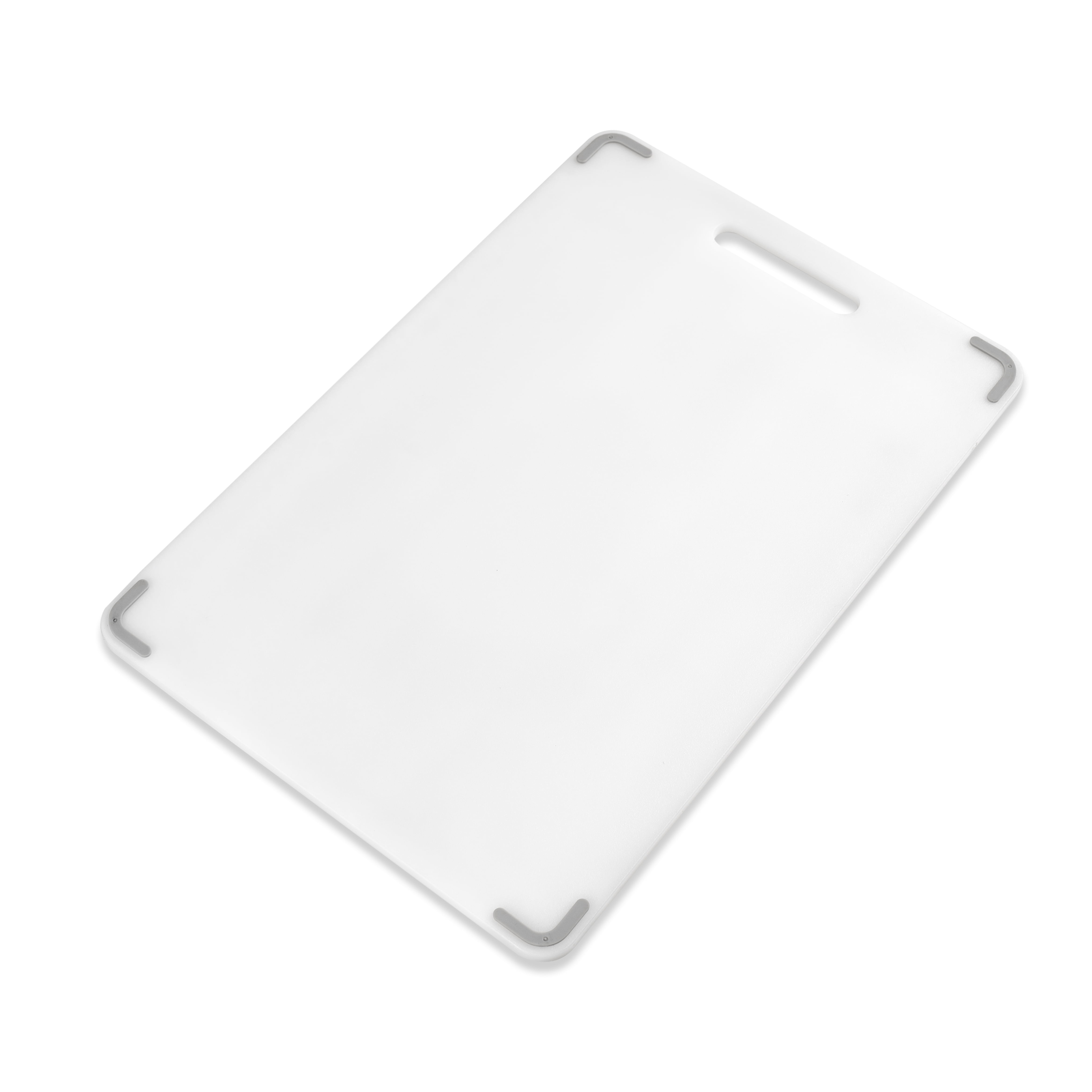 (3 pack) Mainstays 12"X18" White Non-Slip Poly Cutting Board with Juice Groove