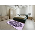 thumbnail image 4 of Ahgly Company Indoor Rectangle Patterned Purple Jam Purple Area Rugs, 5' x 8', 4 of 6