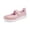 Pink, variant on YOURDIARY Womens Mary Jane Walking Shoes Breathable Mesh Hook and Loop Non-Slip Casual Sneakers