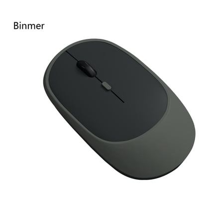 Binmer Black Wireless Mouse Bluetooth Mouse(Bluetooth 5.0+Usb Slim Dual-Color Wireless Mouse Quiet Click Office Mouse