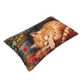 thumbnail image 2 of Fotbe Sleeping Cat Flowers Pillow Cases - Envelope Closure - Luxury, Extra Soft, Cooling Pillow Covers - Wrinkle, Fade, Stain Resistant-14"x20", 2 of 8