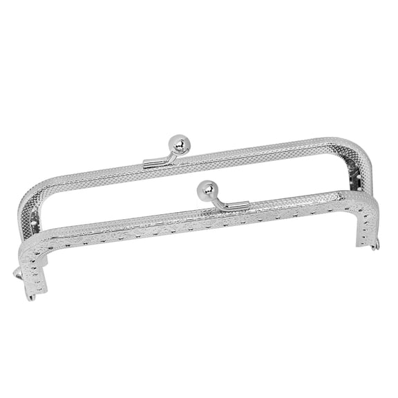 Soimiss Handbag Hardware Clutch Frame Silver Iron 1Set Bag Making